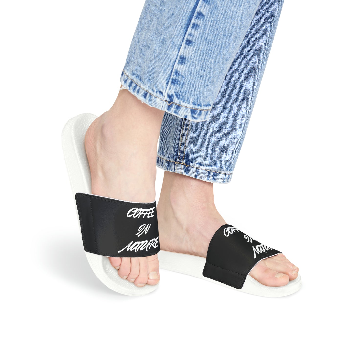 Black Coffee In Nature Women's PU Slide Sandals