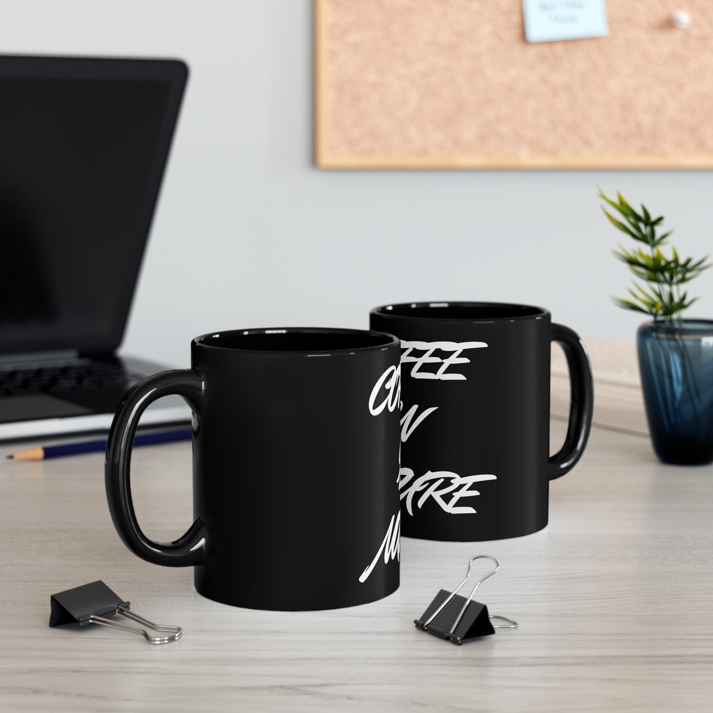 Black Coffee In Nature 11oz Black Mug