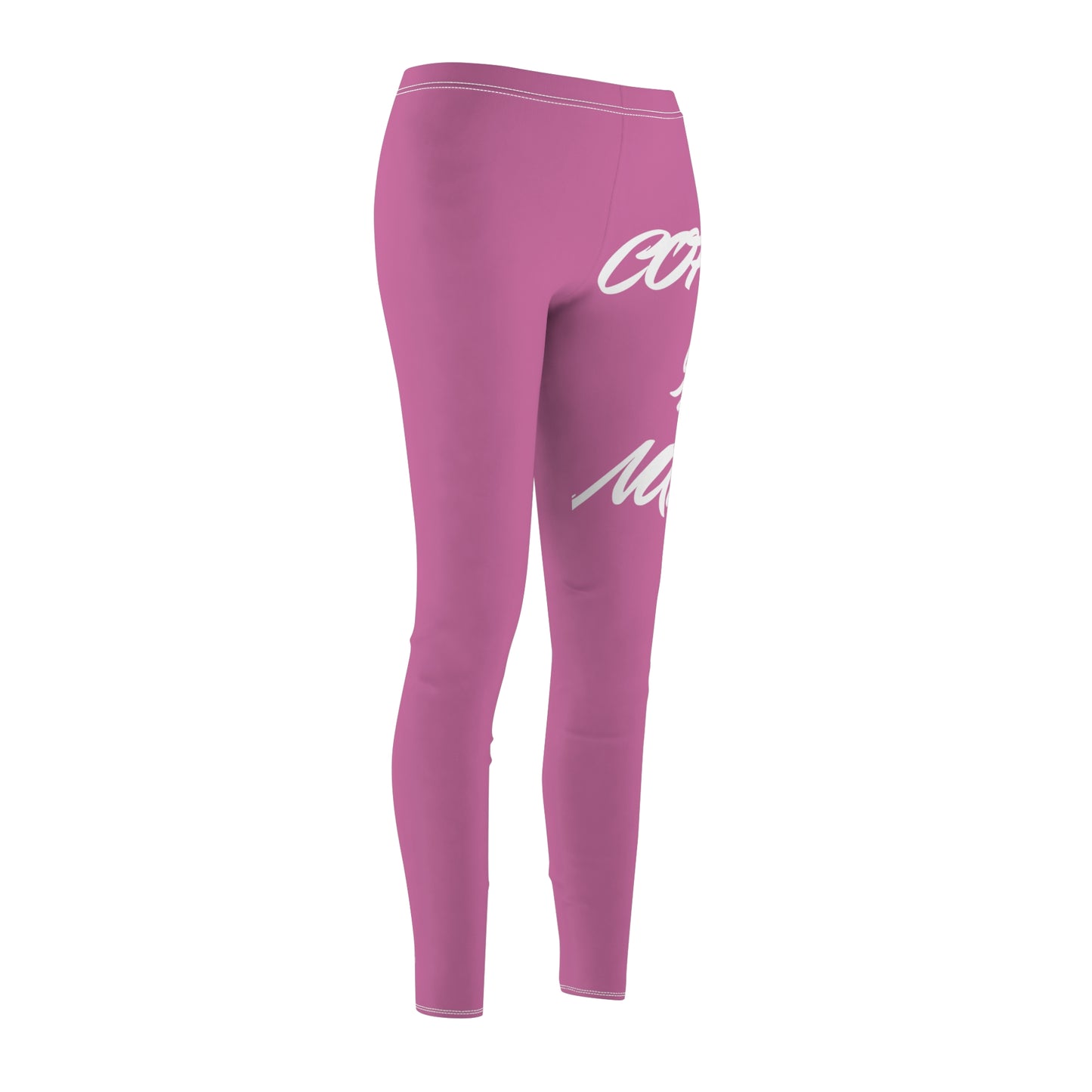 Pink Coffee In Nature Women's Cut & Sew Casual Leggings (AOP)