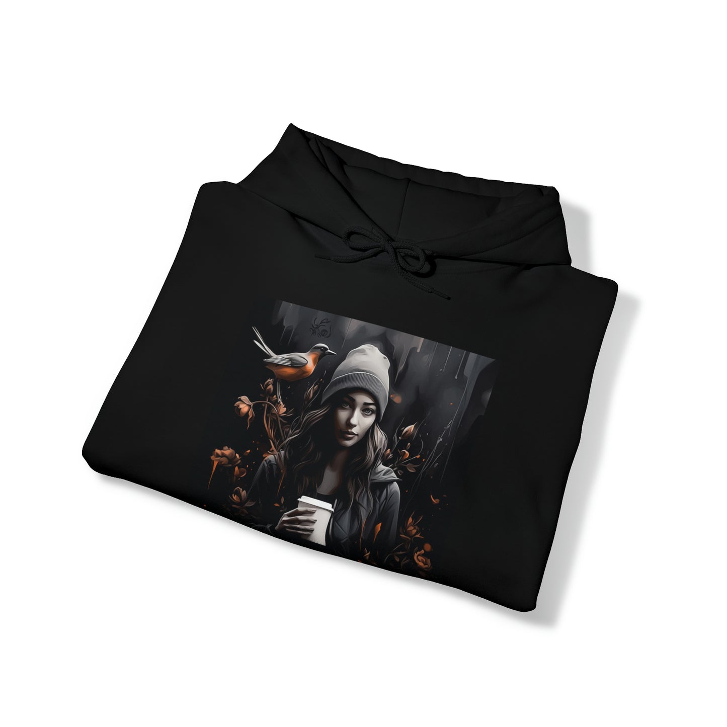 Moody Girl 2 Unisex Heavy Blend™ Hooded Sweatshirt