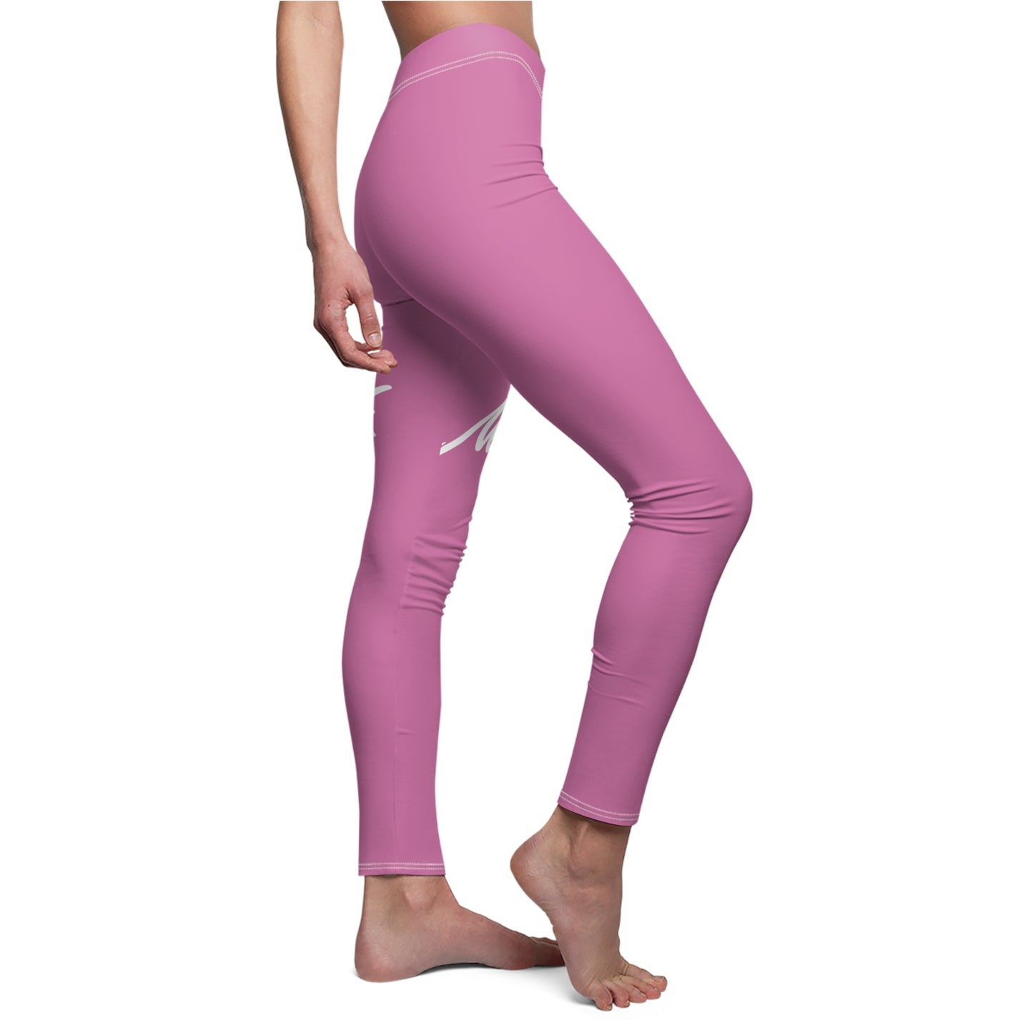 Pink Coffee In Nature Women's Cut & Sew Casual Leggings (AOP)