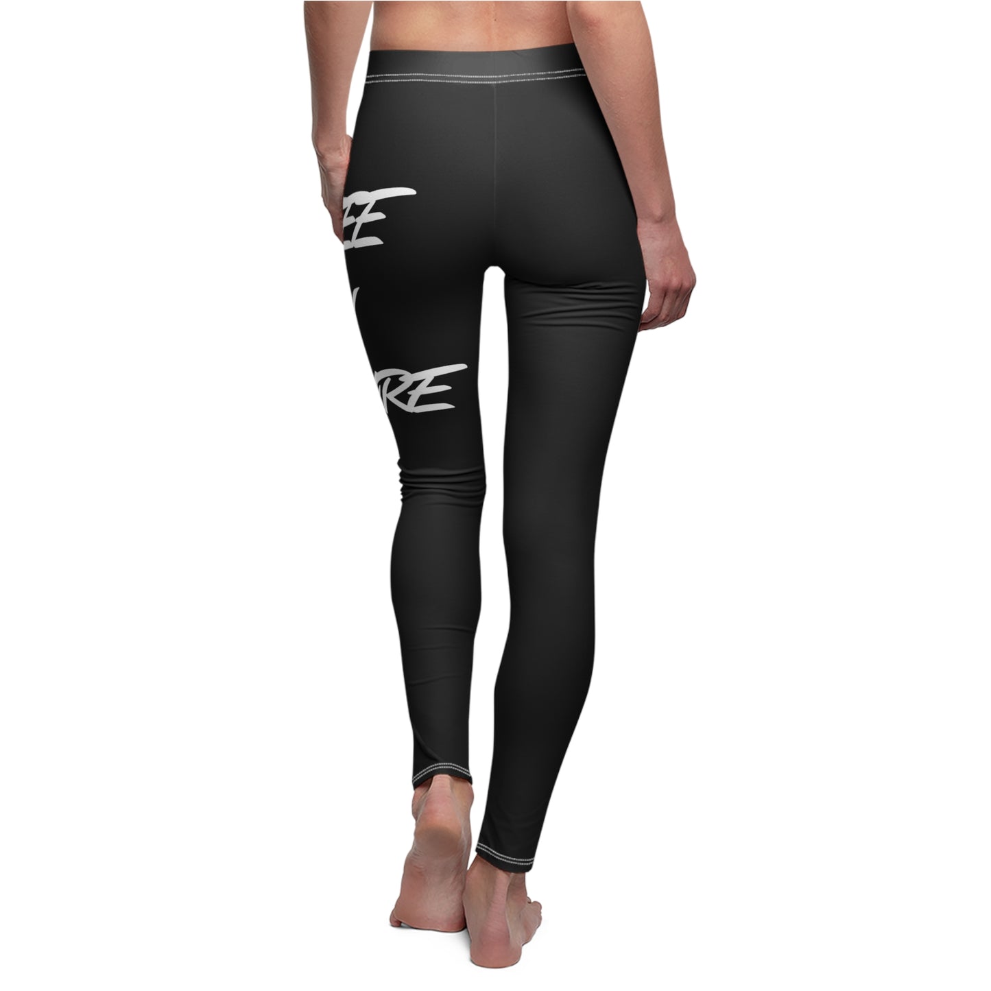 Black Coffee In Nature Women's Cut & Sew Casual Leggings (AOP)