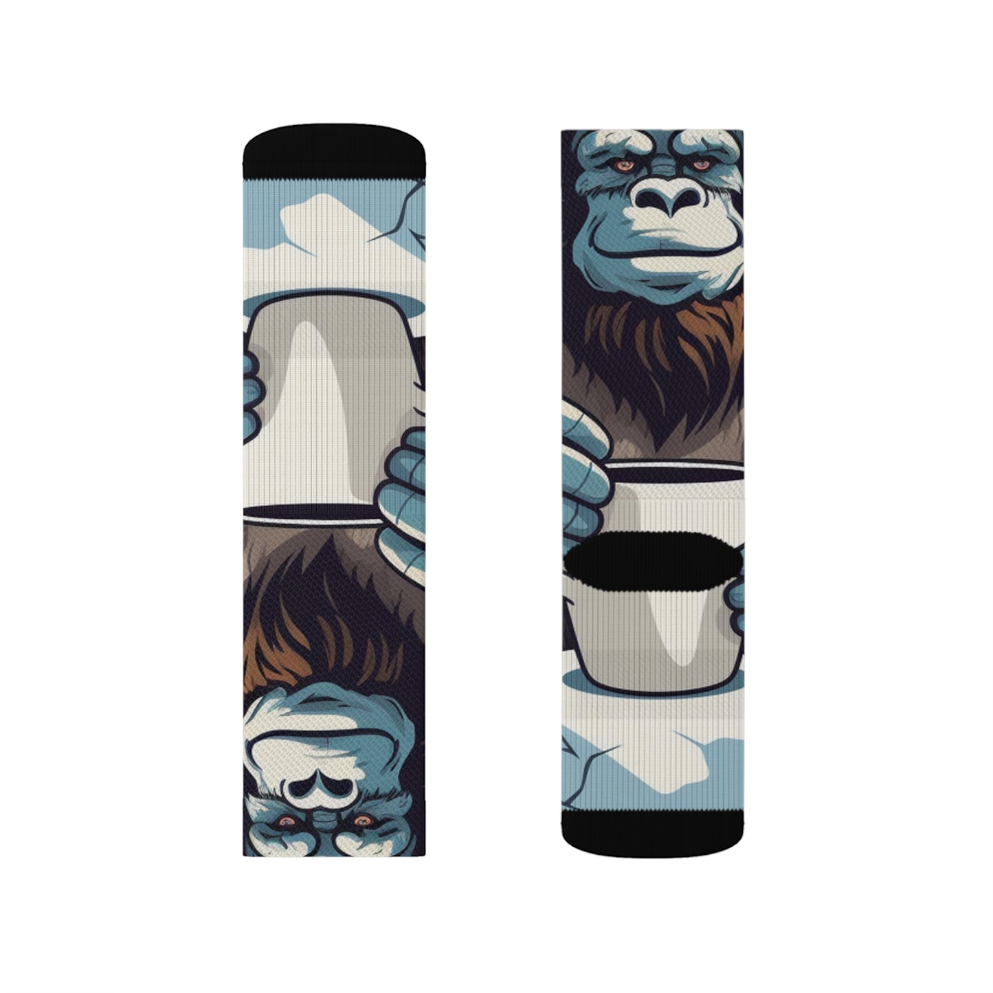 Abominable Snowman Sublimation Socks
