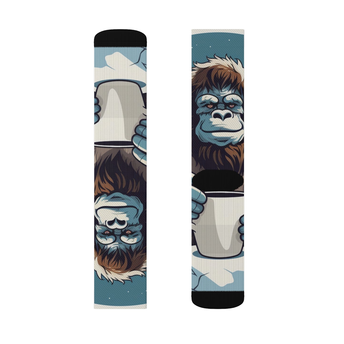 Abominable Snowman Sublimation Socks