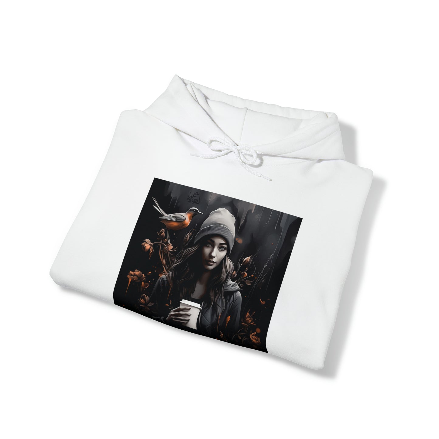 Moody Girl 2 Unisex Heavy Blend™ Hooded Sweatshirt