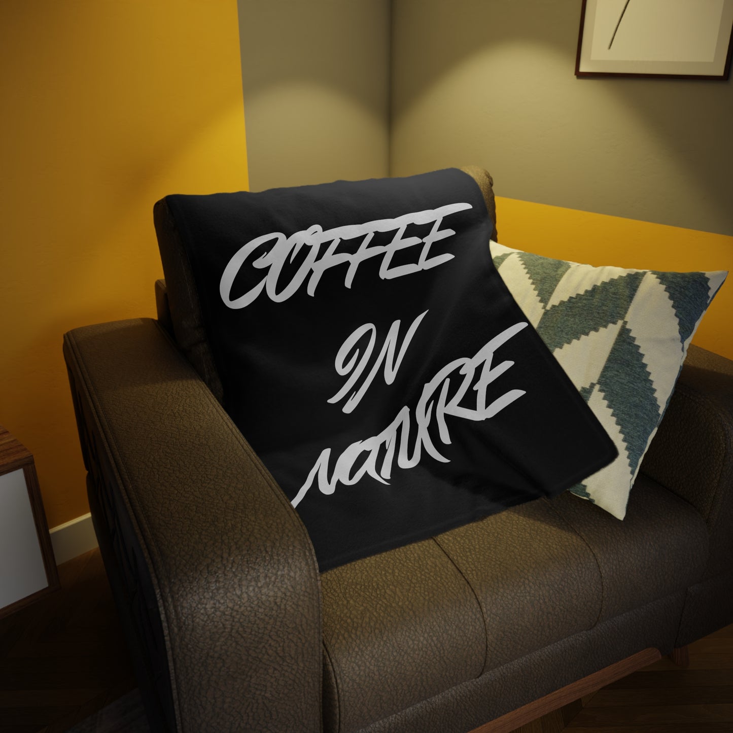 Coffee In Nature Plush Fleece Blanket