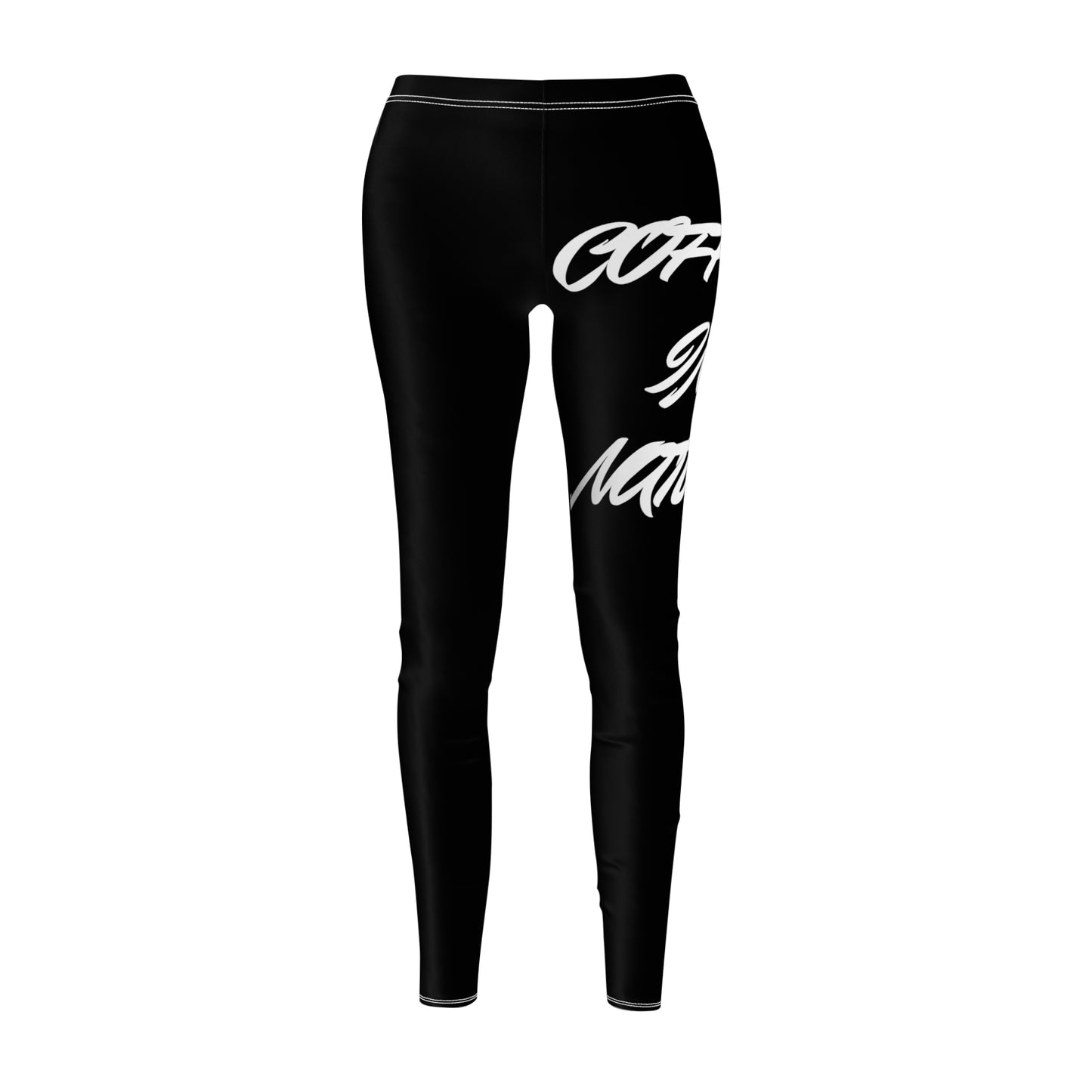 Black Coffee In Nature Women's Cut & Sew Casual Leggings (AOP)