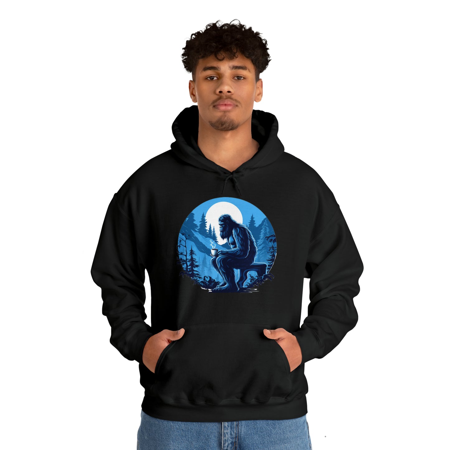 Blue Sasquatch Unisex Heavy Blend™ Hooded Sweatshirt