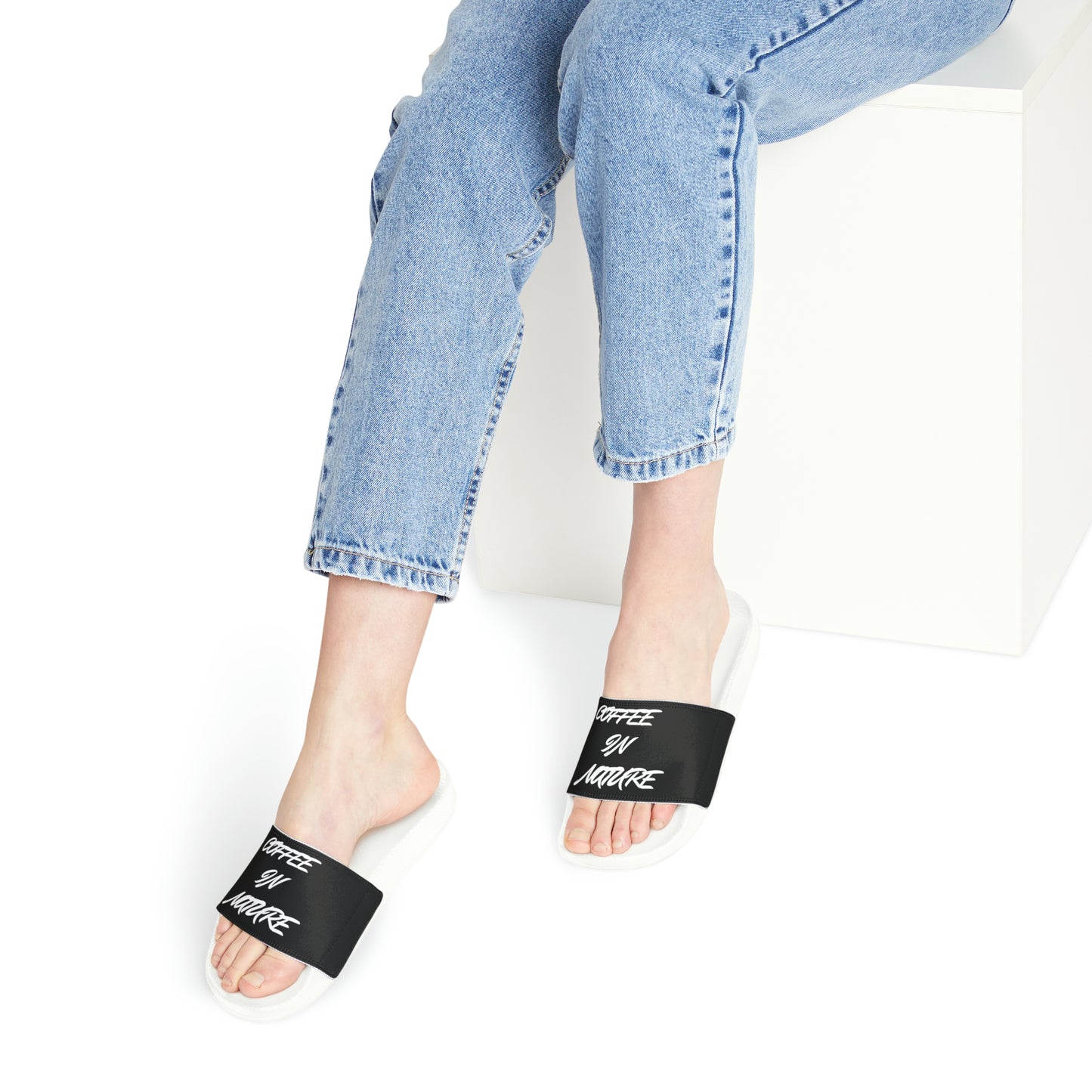 Black Coffee In Nature Women's PU Slide Sandals
