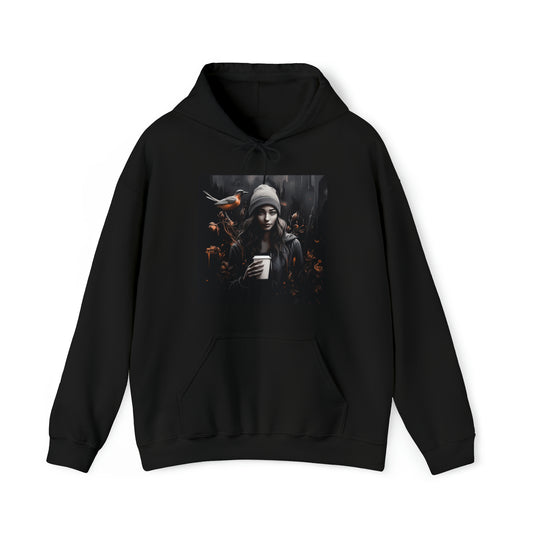Moody Girl 2 Unisex Heavy Blend™ Hooded Sweatshirt