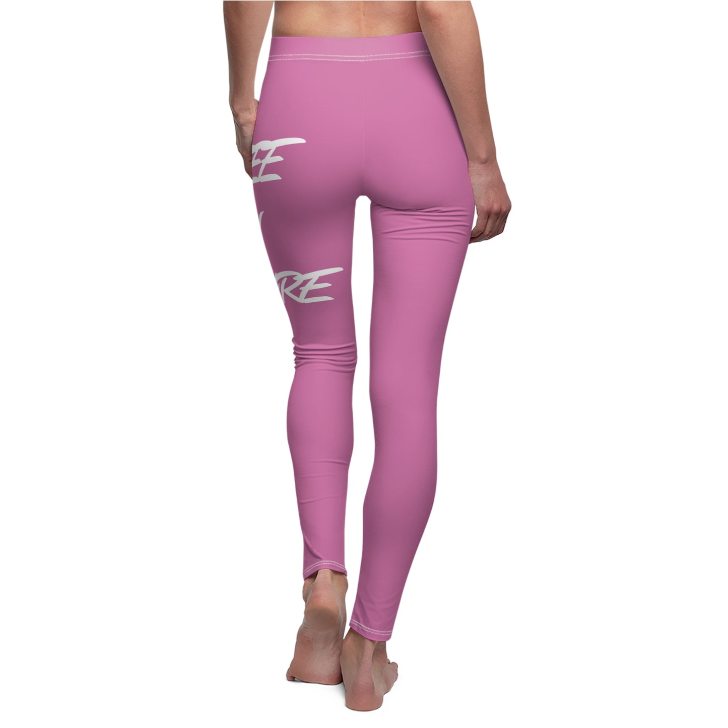 Pink Coffee In Nature Women's Cut & Sew Casual Leggings (AOP)