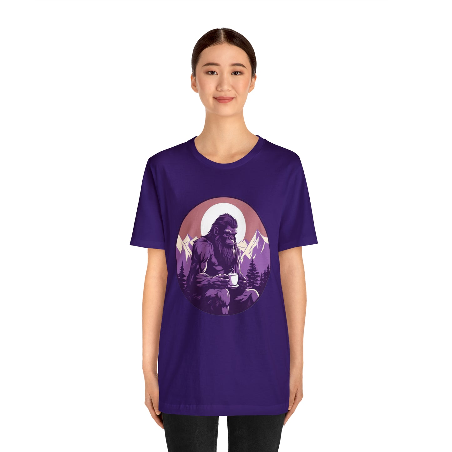 Purple Sasquatch Unisex Jersey Short Sleeve Tee