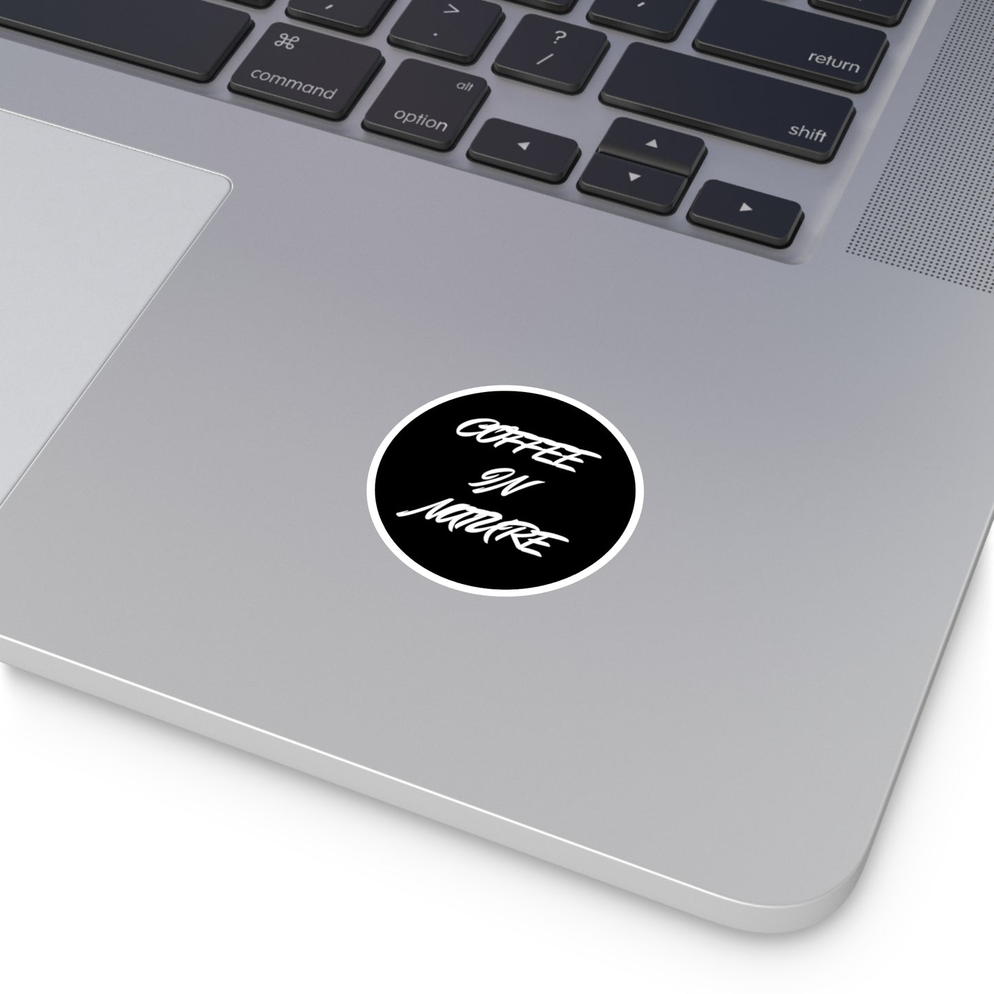 Black Coffee In Nature Round Stickers, Indoor\Outdoor