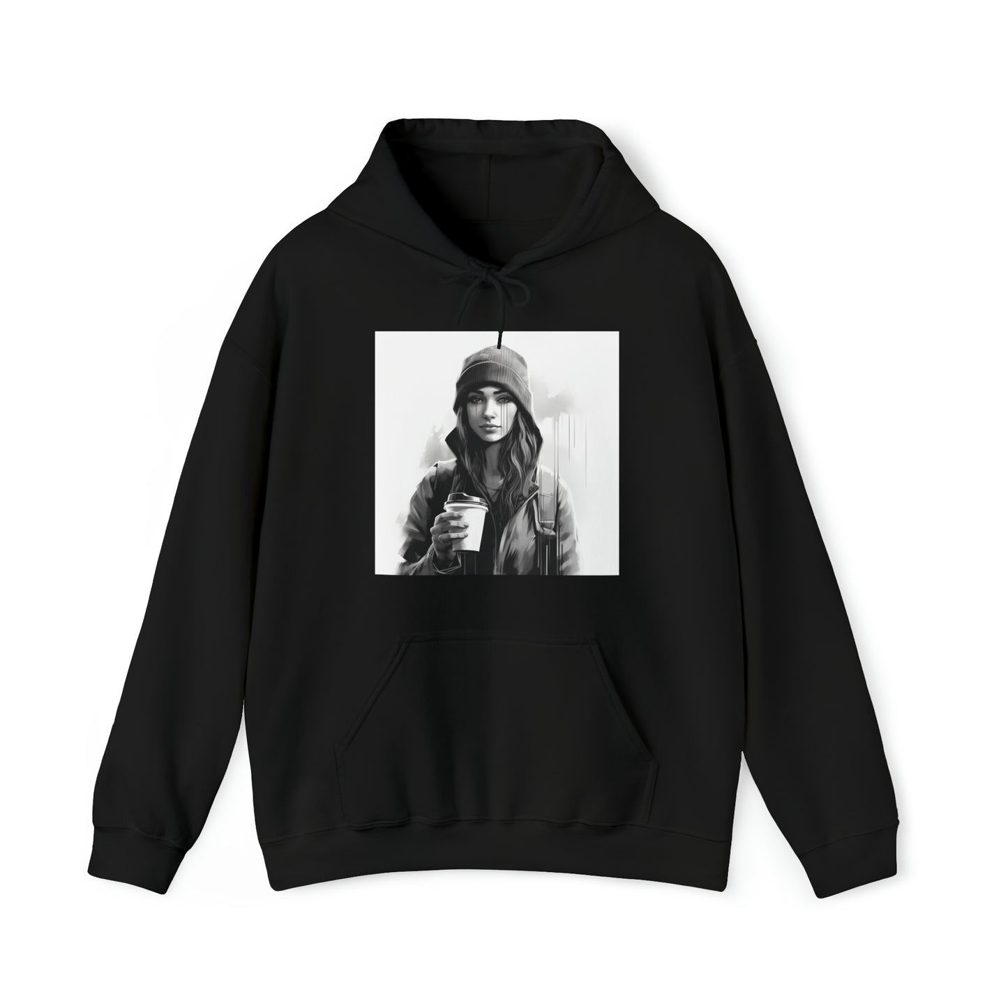 Moody Girl Forest Green Unisex Heavy Blend™ Hooded Sweatshirt