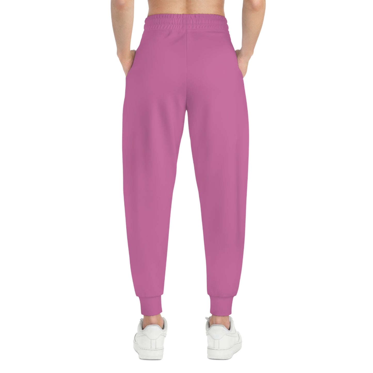 Coffee In Nature Pink Athletic Joggers (AOP)
