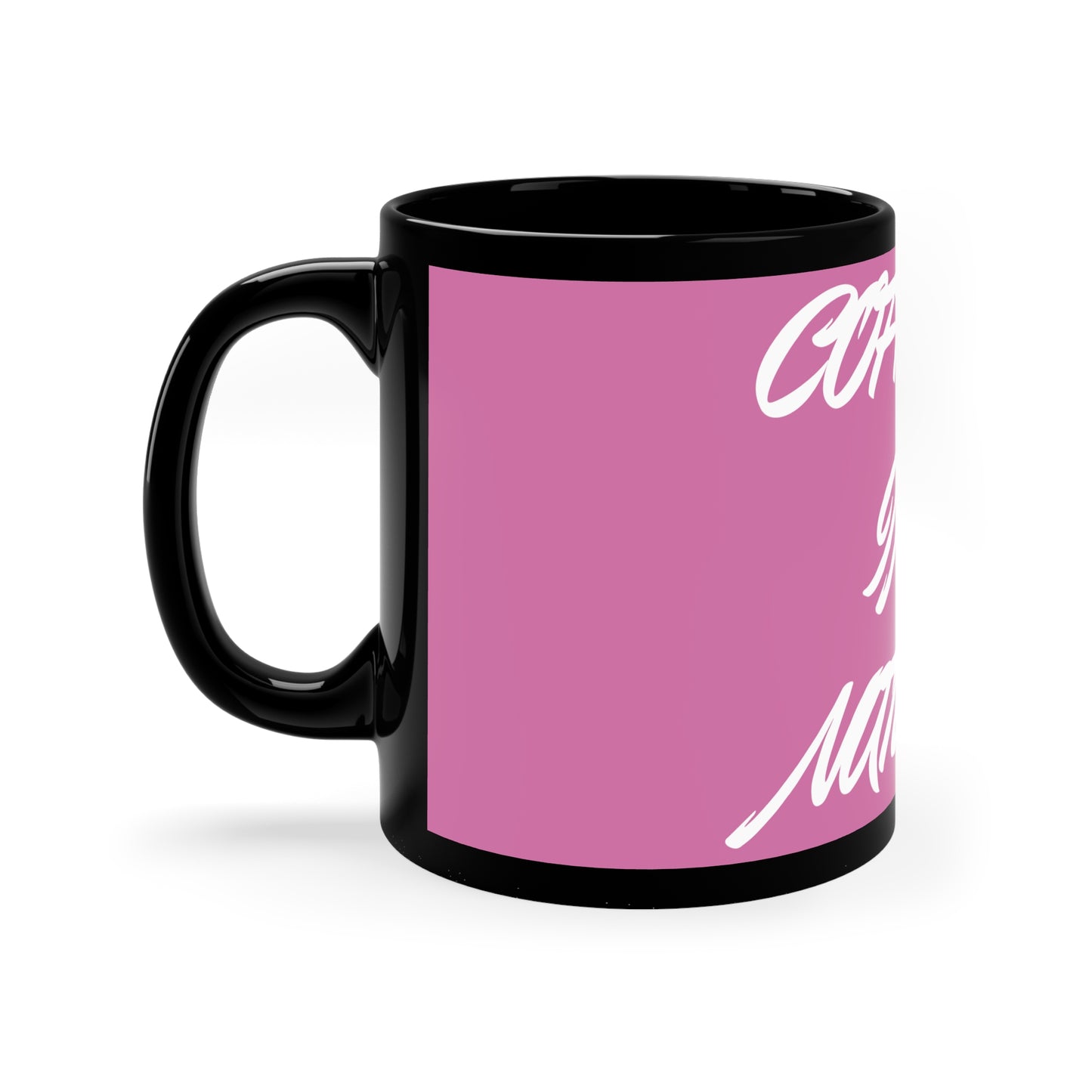 Pink Coffee In Nature 11oz Black Mug
