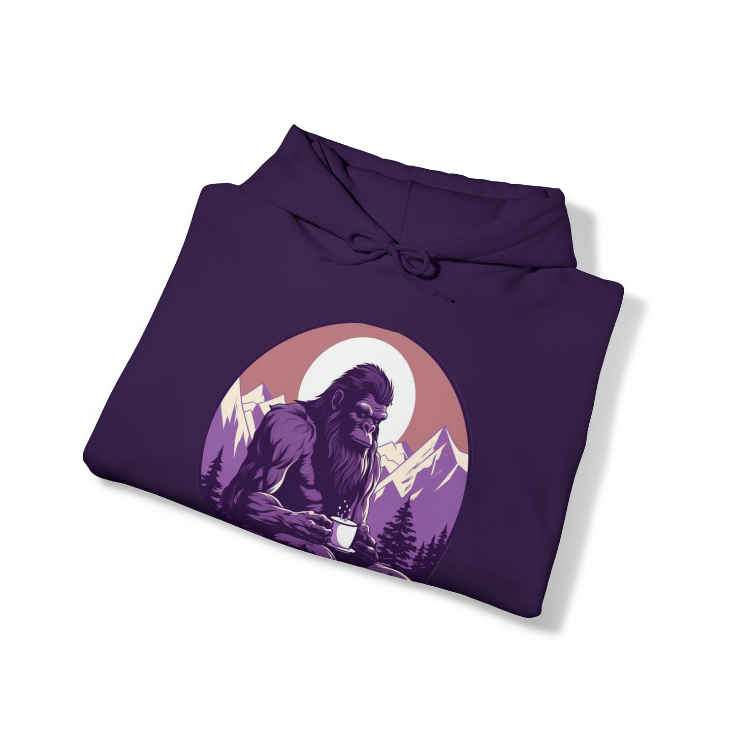 Purple Sasquatch Unisex Heavy Blend™ Hooded Sweatshirt