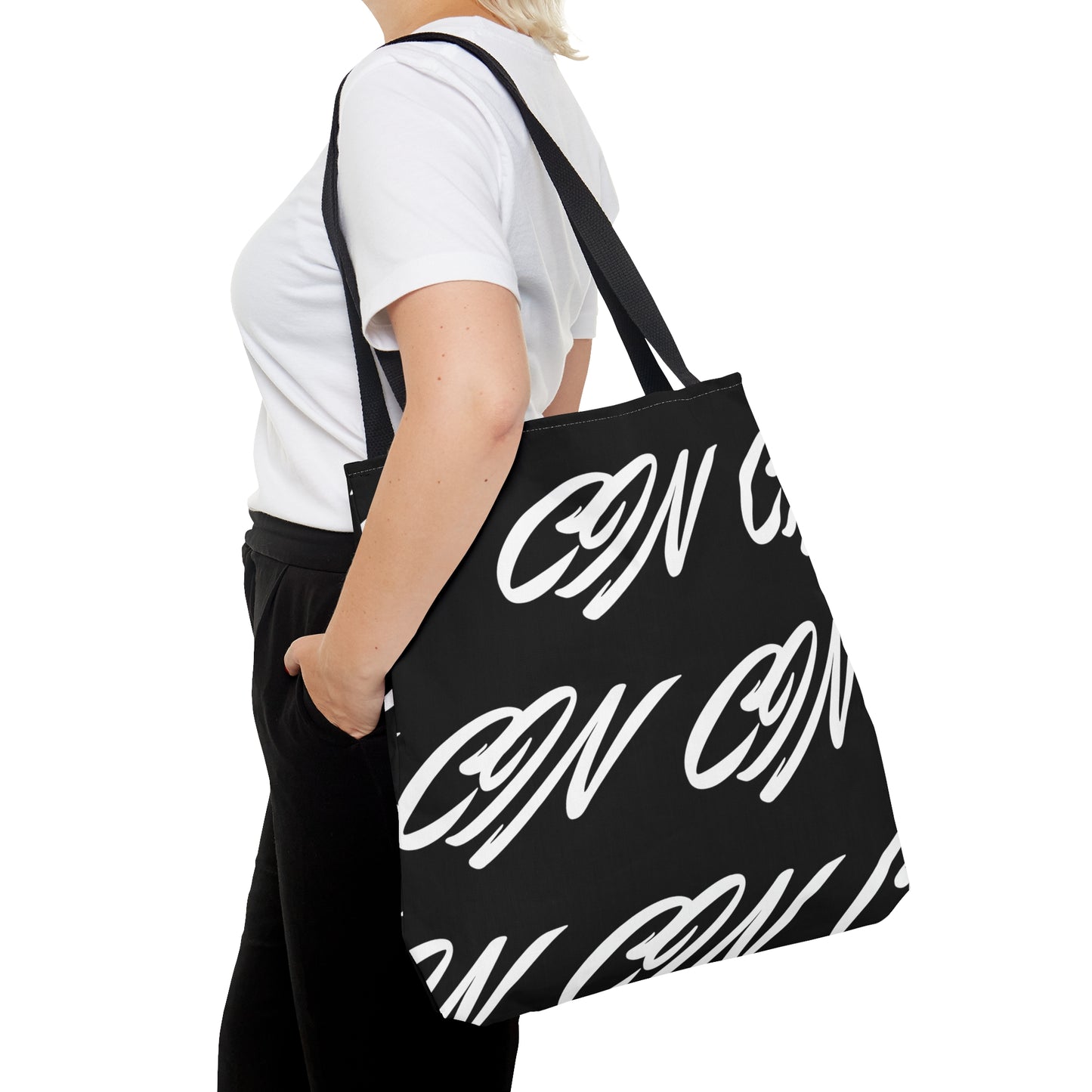 Black CIN Tote Bag (AOP)