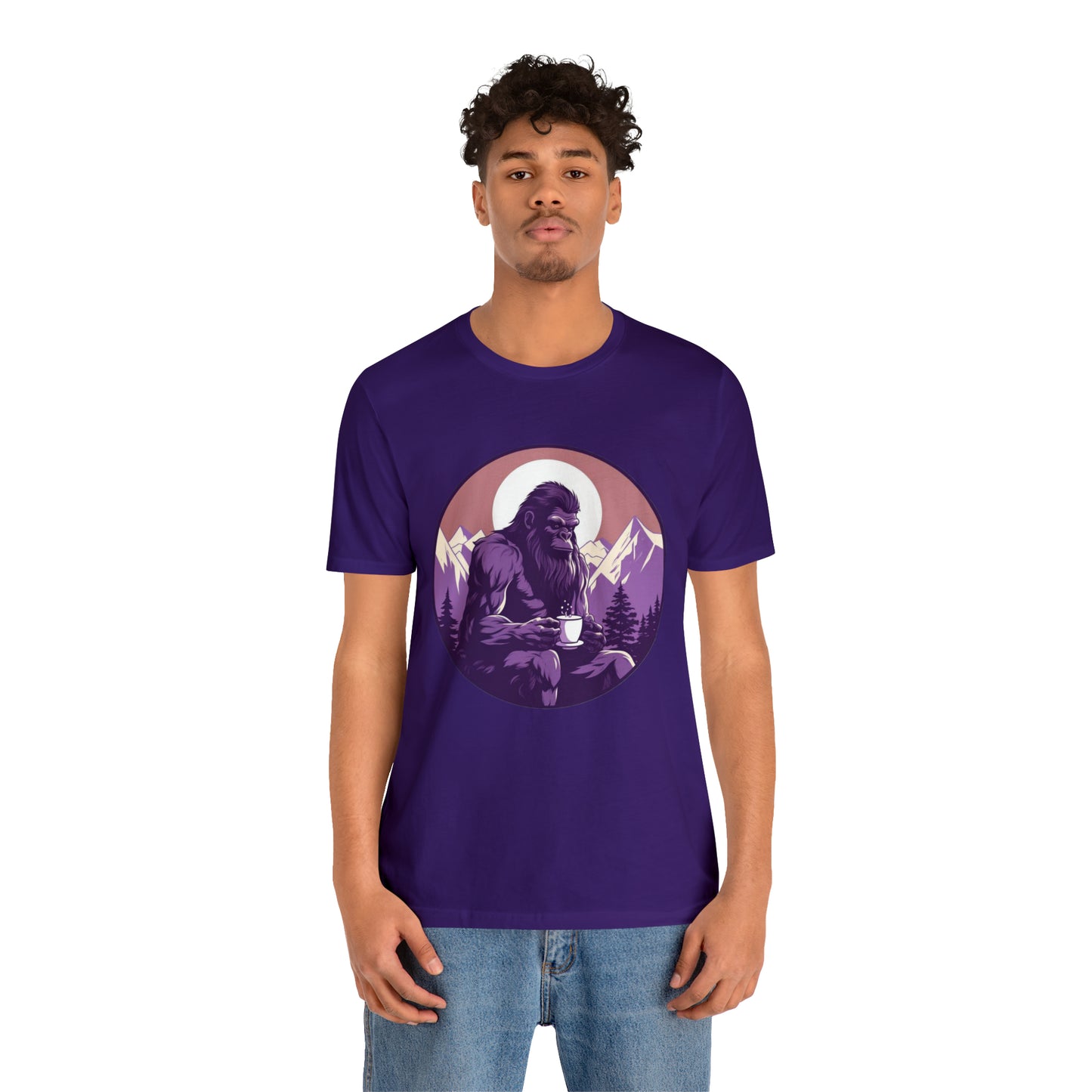Purple Sasquatch Unisex Jersey Short Sleeve Tee
