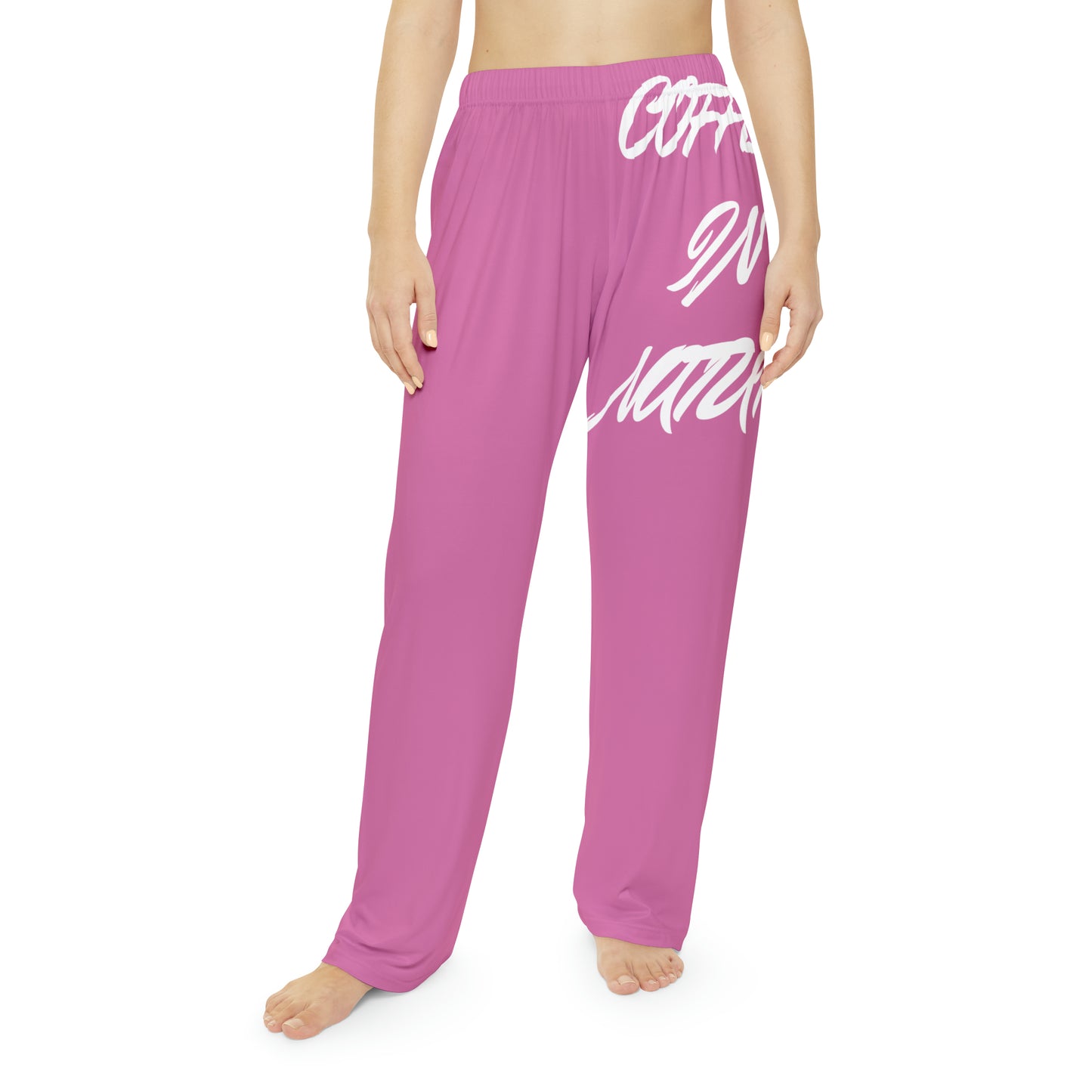 Pink Coffee In Nature Women's Pajama Pants (AOP)