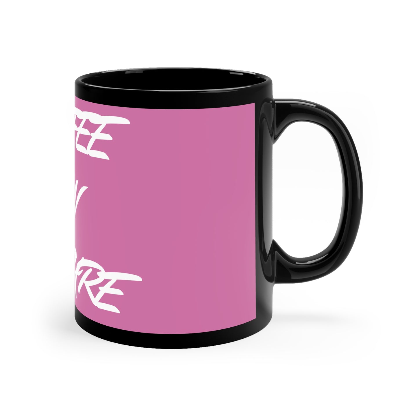 Pink Coffee In Nature 11oz Black Mug