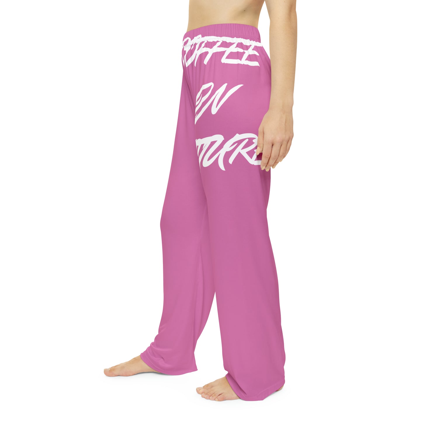 Pink Coffee In Nature Women's Pajama Pants (AOP)