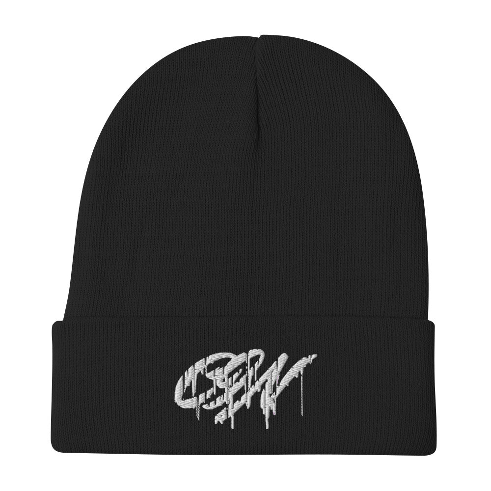 Dripping CIN Embroidered Beanie